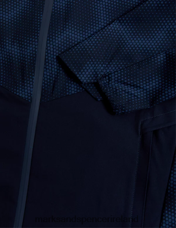Marks & Spencer Men Colour Block Jacket with Stormwear Navy Mix Clothing 2VJ8DF5645
