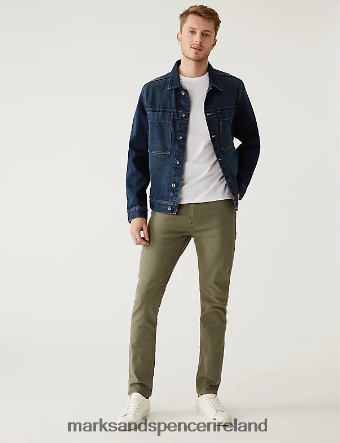 Marks & Spencer Men Denim Jacket Indigo Clothing 2VJ8DF5637