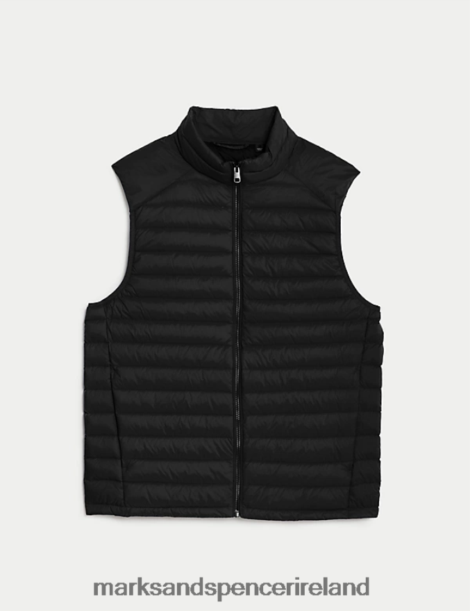 Marks & Spencer Men Feather and Down Gilet with Stormwear Black Clothing 2VJ8DF6017