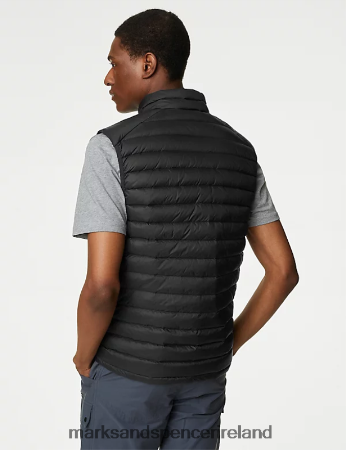 Marks & Spencer Men Feather and Down Gilet with Stormwear Black Clothing 2VJ8DF6017