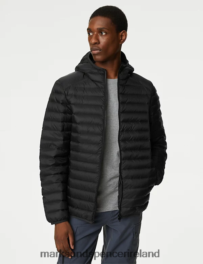 Marks & Spencer Men Feather and Down Jacket with Stormwear Black Clothing 2VJ8DF5025