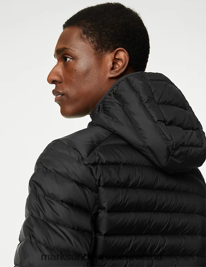 Marks & Spencer Men Feather and Down Jacket with Stormwear Black Clothing 2VJ8DF5025