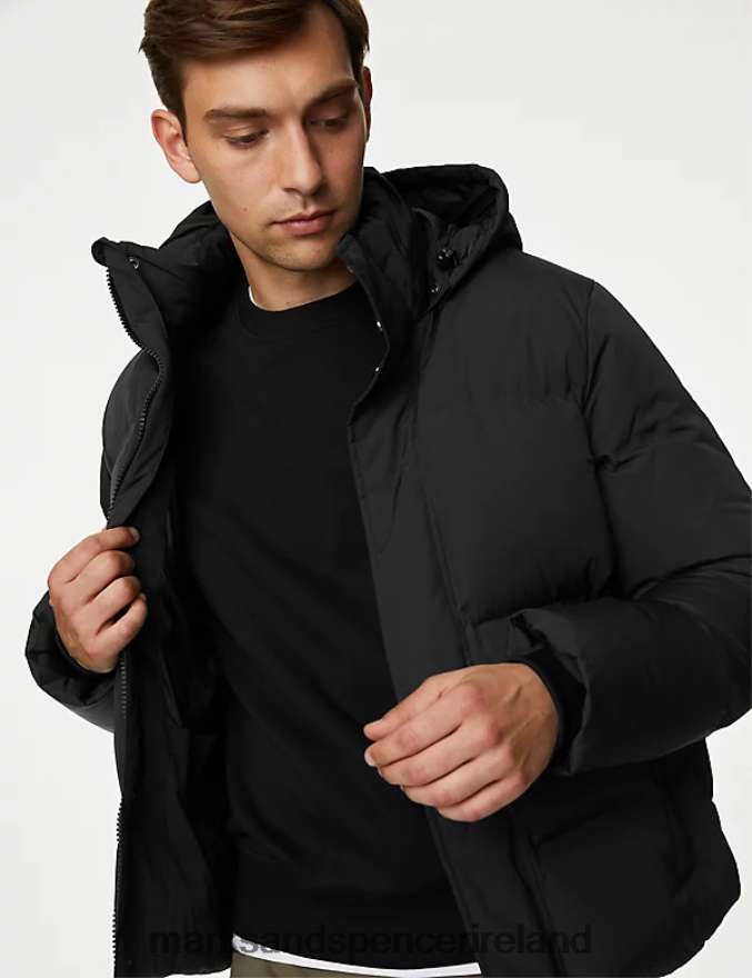 Marks & Spencer Men Feather and Down Puffer Jacket Black Clothing 2VJ8DF6747