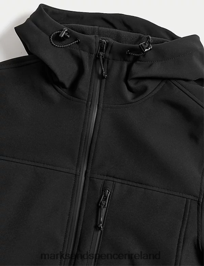 Marks & Spencer Men Fleece Lined Anorak with Stormwear Black Clothing 2VJ8DF4739