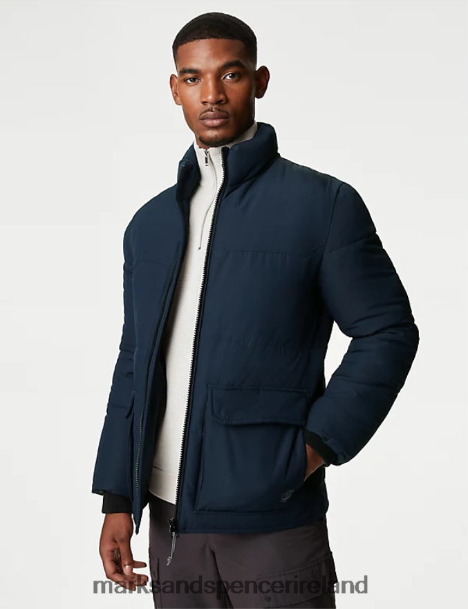 Marks & Spencer Men Puffer Jacket with Thermowarmth Navy Clothing 2VJ8DF6873