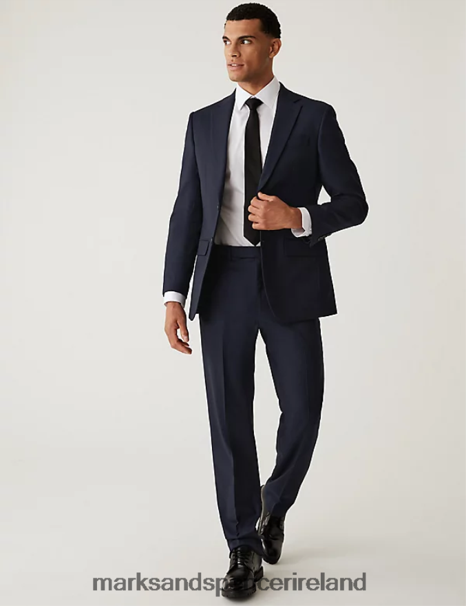 Marks & Spencer Men Regular Fit Stretch Suit Jacket Navy Clothing 2VJ8DF5601