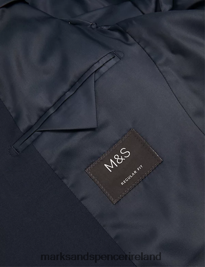 Marks & Spencer Men Regular Fit Stretch Suit Jacket Navy Clothing 2VJ8DF5601