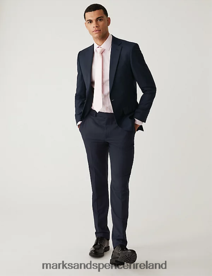 Marks & Spencer Men Slim Fit Stretch Suit Jacket Navy Clothing 2VJ8DF5414