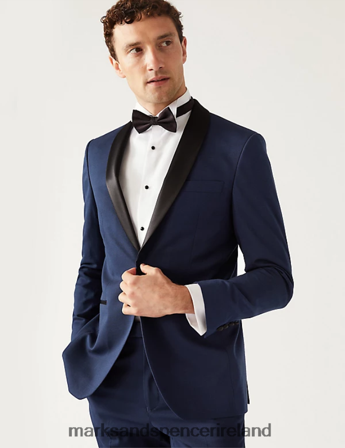 Marks & Spencer Men Slim Fit Tuxedo Jacket Navy Clothing 2VJ8DF6148