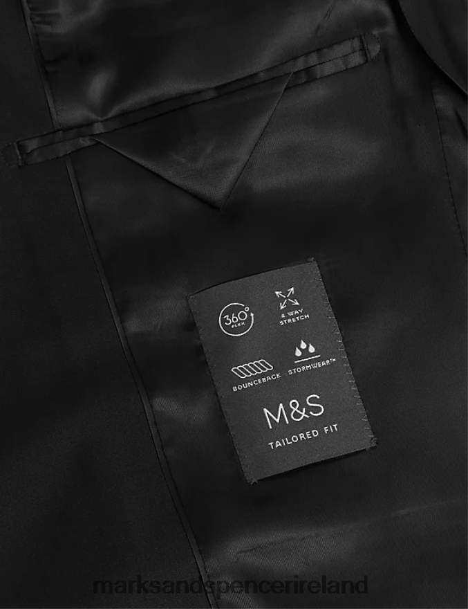 Marks & Spencer Men The Ultimate Tailored Fit Suit Jacket Black Clothing 2VJ8DF4870