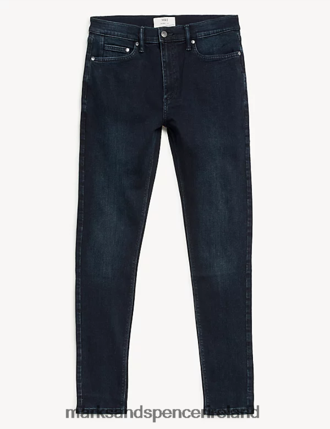Marks & Spencer Men Skinny Fit Stretch Jeans Ink Clothing 2VJ8DF7263
