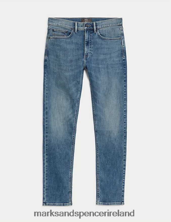Marks & Spencer Men Slim Fit 360 Flex Jeans Blue Tint Clothing 2VJ8DF7190