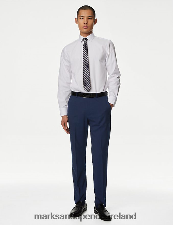 Marks & Spencer Men Regular Fit Suit Trousers Navy Clothing 2VJ8DF6813