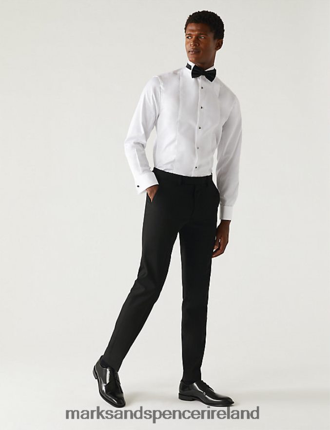 Marks & Spencer Men Skinny Fit Suit Trousers Black Clothing 2VJ8DF6891