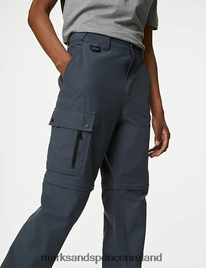 Marks & Spencer Men Zip Off Trekking Trousers with Stormwear Petrol Clothing 2VJ8DF5588