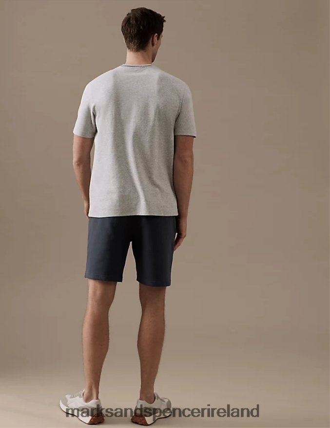 Marks & Spencer Men Jersey Textured Shorts Carbon Clothing 2VJ8DF5623