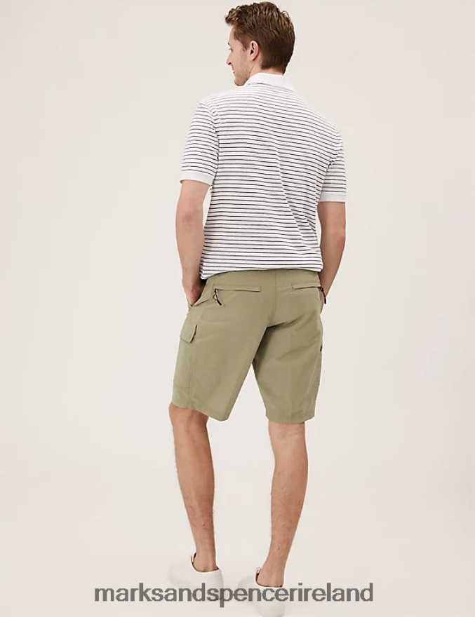 Marks & Spencer Men Trek Cargo Stormwear Shorts Stone Clothing 2VJ8DF6495