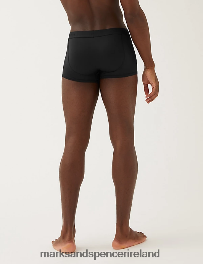 Marks & Spencer Men 3pk Microskin Hipsters Black Clothing 2VJ8DF5669