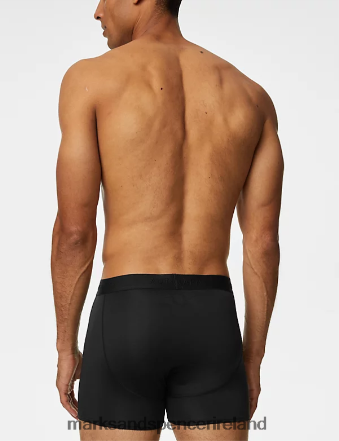Marks & Spencer Men 3pk Microskin Trunks Black Clothing 2VJ8DF5726