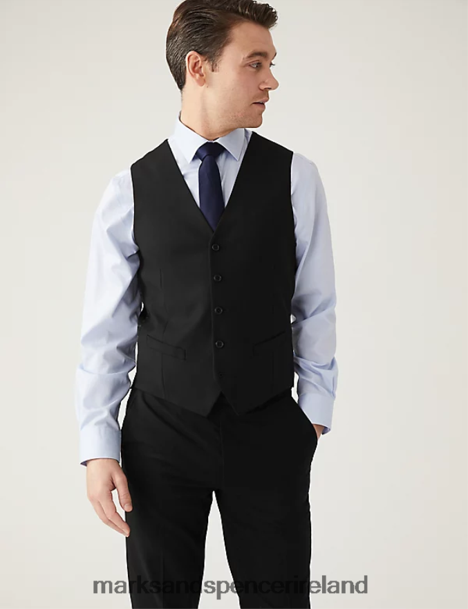 Marks & Spencer Men Waistcoat Black Clothing 2VJ8DF6178
