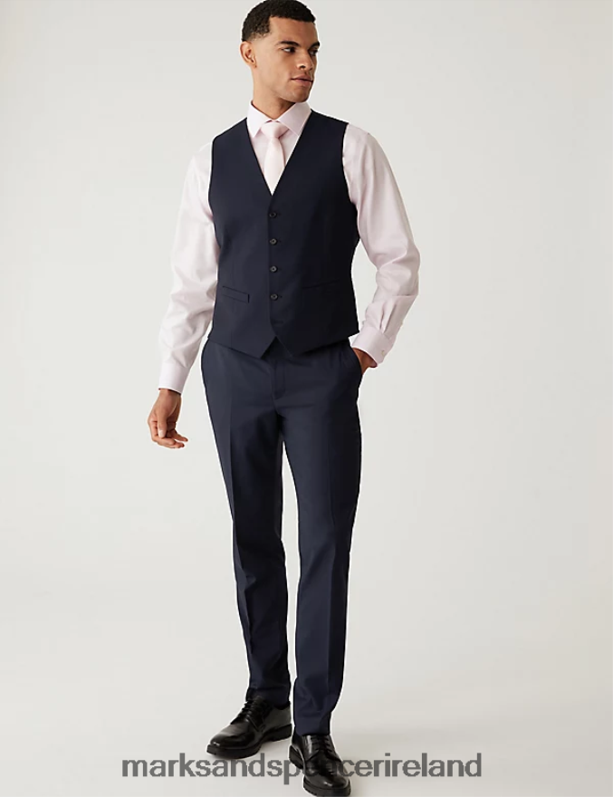 Marks & Spencer Men Waistcoat Navy Clothing 2VJ8DF6541