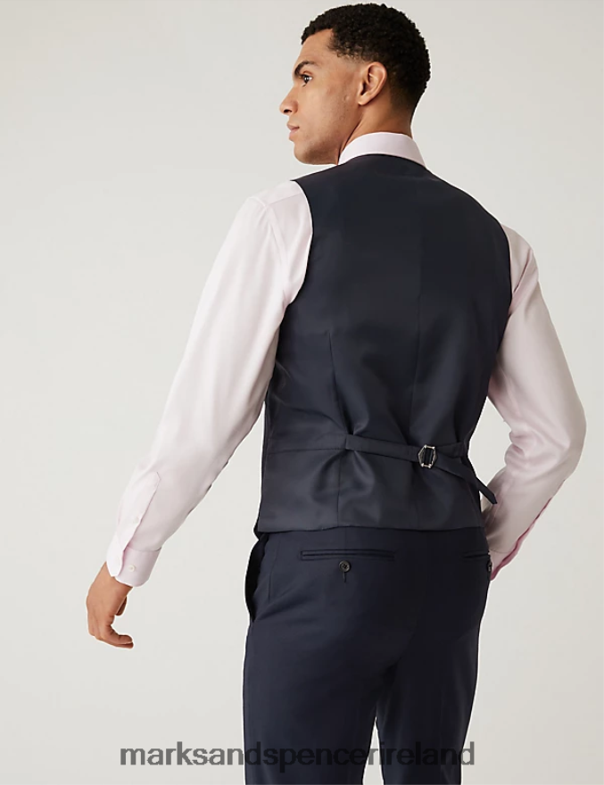 Marks & Spencer Men Waistcoat Navy Clothing 2VJ8DF6541