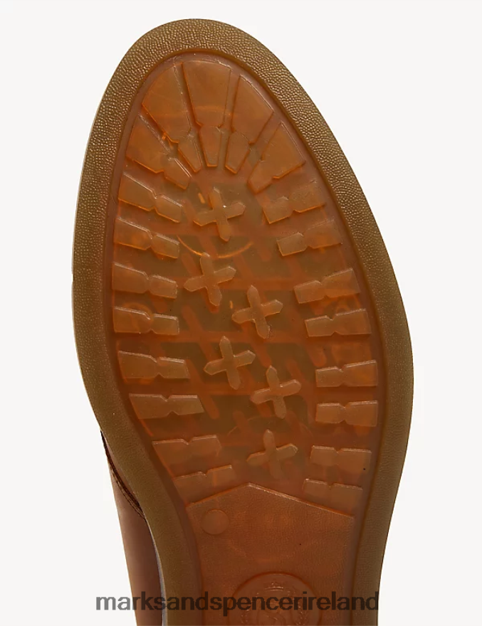 Marks & Spencer Men Leather Chukka Boots Tan Footwear 2VJ8DF7094