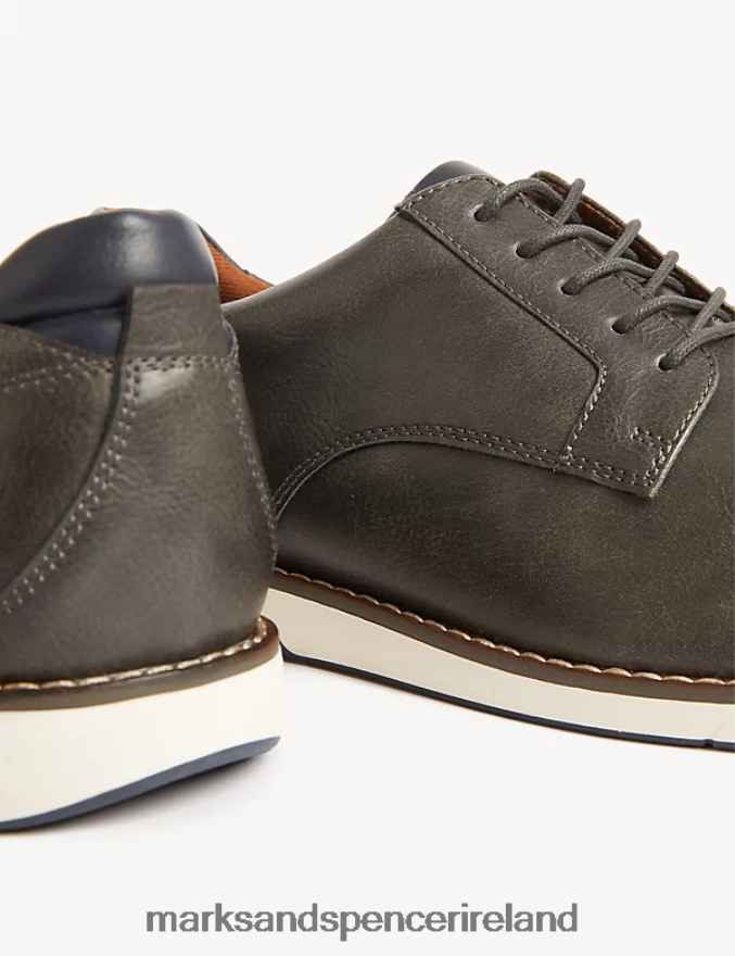 Marks & Spencer Men Derby Shoes Grey Footwear 2VJ8DF6249
