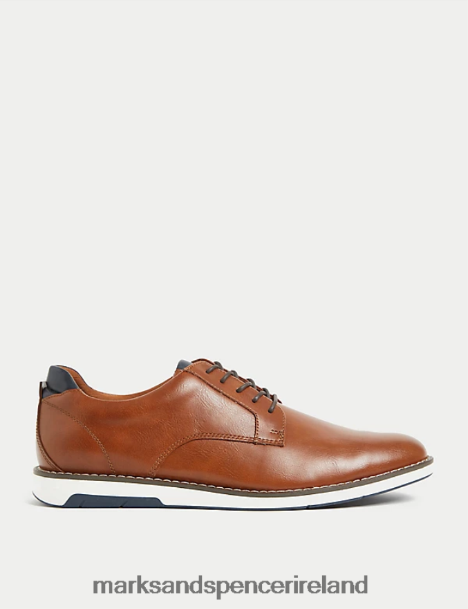 Marks & Spencer Men Derby Shoes Tan Footwear 2VJ8DF5883