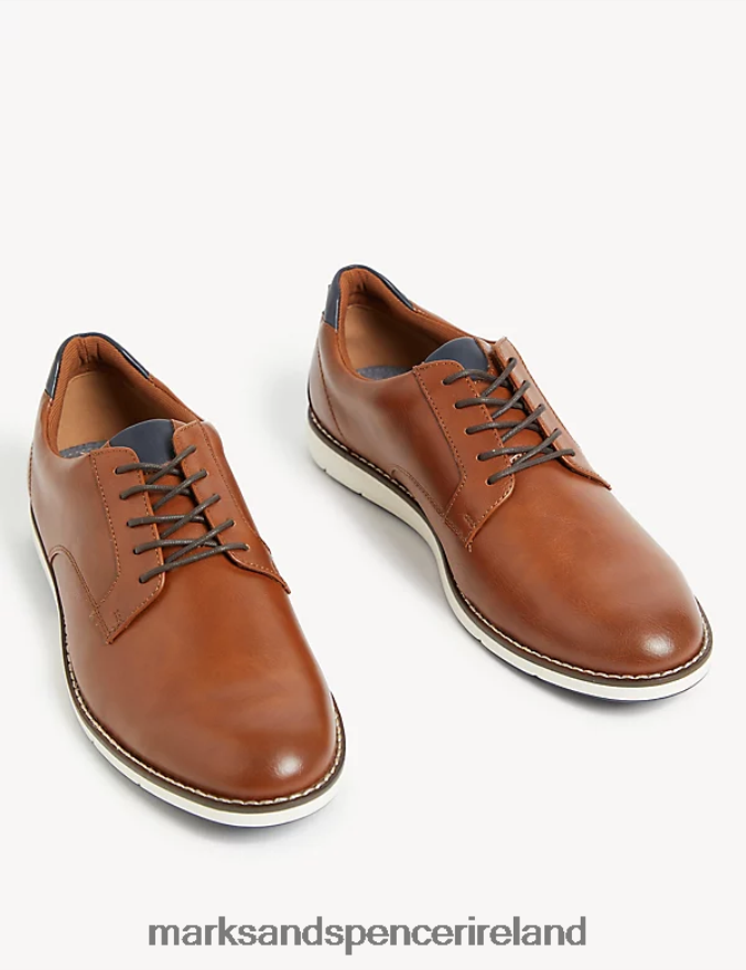 Marks & Spencer Men Derby Shoes Tan Footwear 2VJ8DF5883