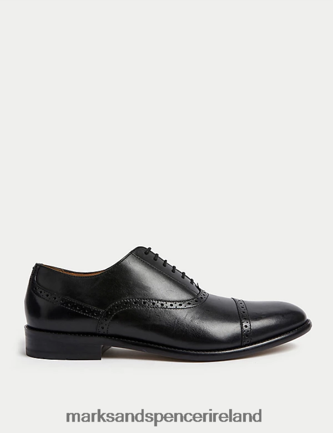 Marks & Spencer Men Leather Brogues Black Footwear 2VJ8DF6067