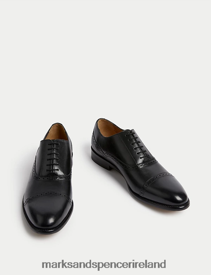 Marks & Spencer Men Leather Brogues Black Footwear 2VJ8DF6067