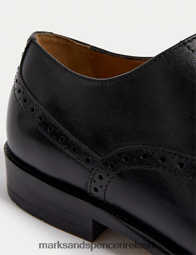 Marks & Spencer Men Leather Brogues Black Footwear 2VJ8DF6067