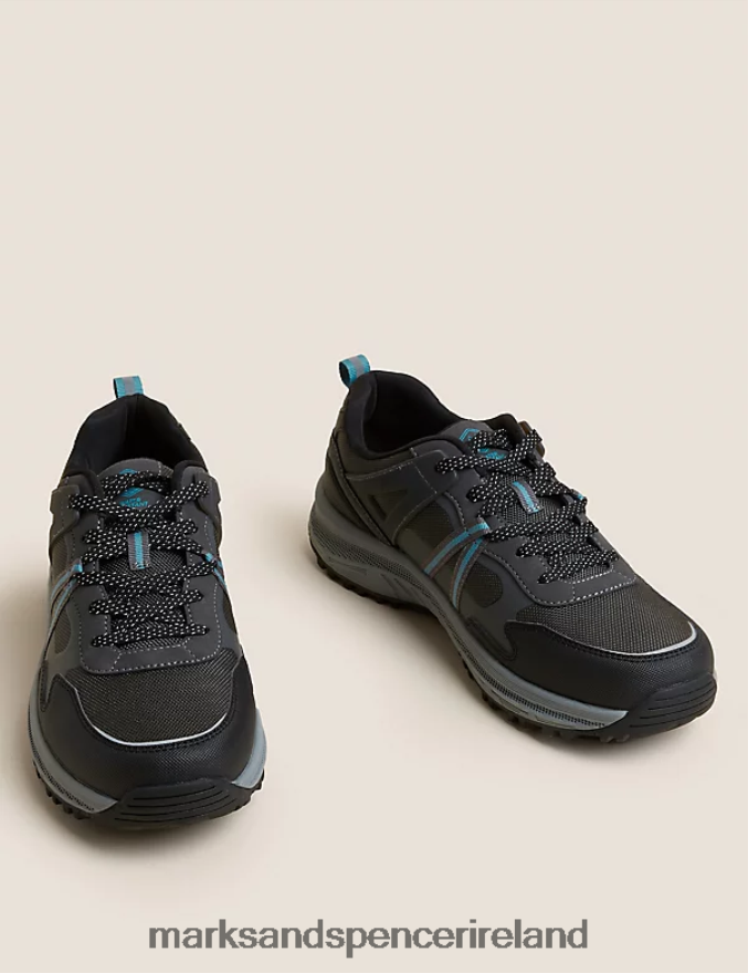 Marks & Spencer Men Walking Shoes Grey Mix Footwear 2VJ8DF6944