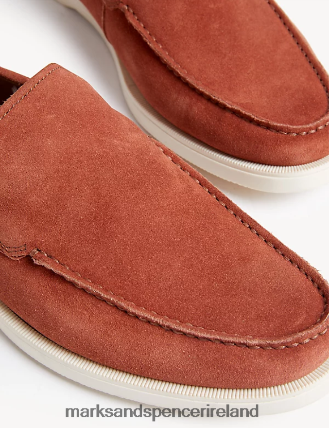 Marks & Spencer Men Suede Loafers Redwood Footwear 2VJ8DF6287