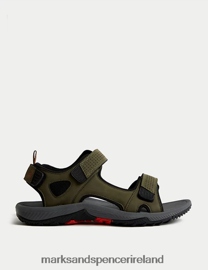 Marks & Spencer Men Riptape Sandals Khaki Footwear 2VJ8DF6879