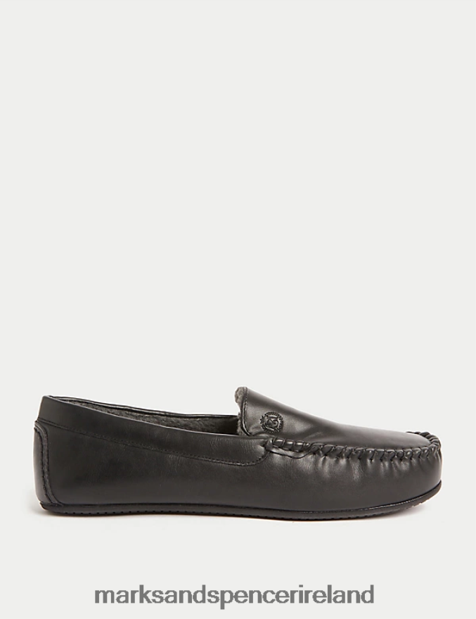 Marks & Spencer Men Moccasin Slippers Black Footwear 2VJ8DF5955