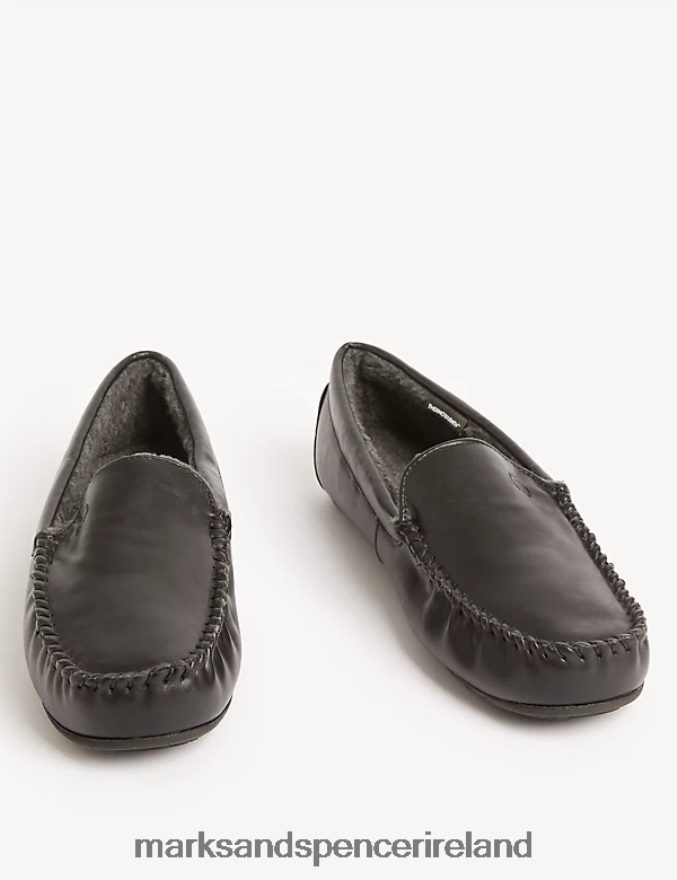 Marks & Spencer Men Moccasin Slippers Black Footwear 2VJ8DF5955