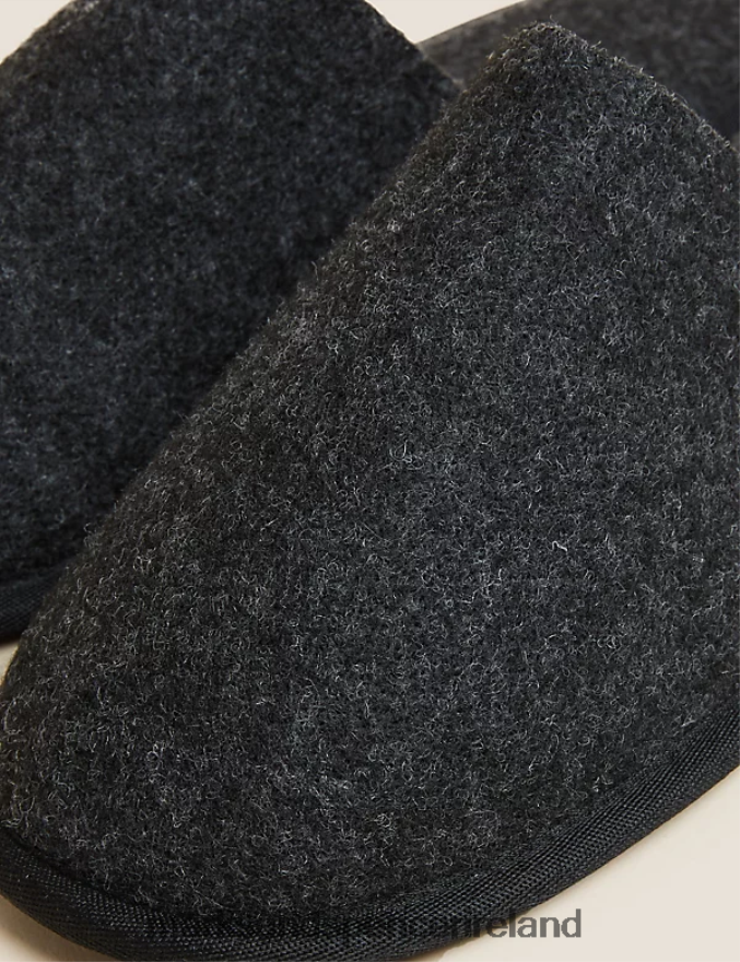 Marks & Spencer Men Mule Slippers with Freshfeet Charcoal Footwear 2VJ8DF6492
