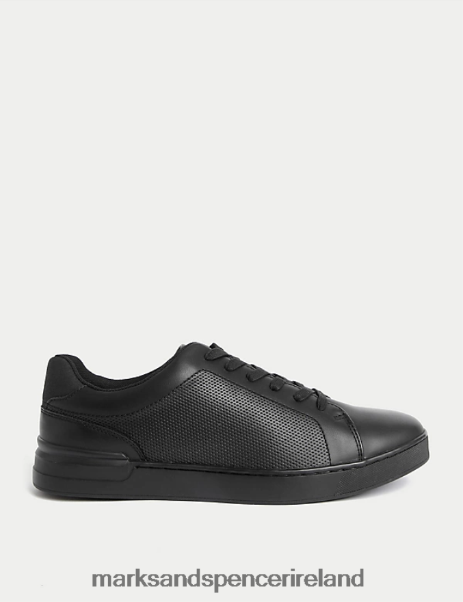 Marks & Spencer Men Lace-Up Trainers Black Footwear 2VJ8DF5527