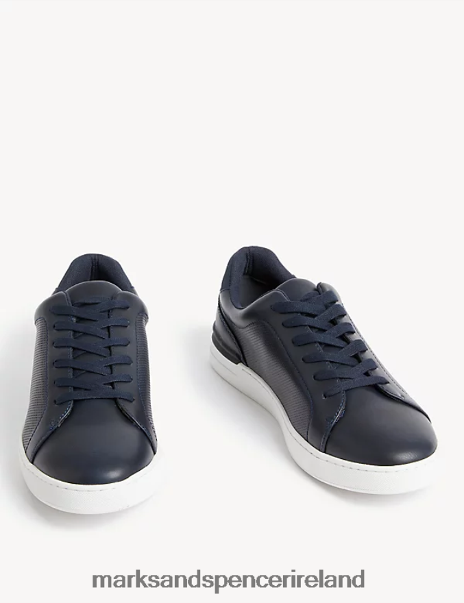Marks & Spencer Men Lace-Up Trainers Navy Footwear 2VJ8DF5913