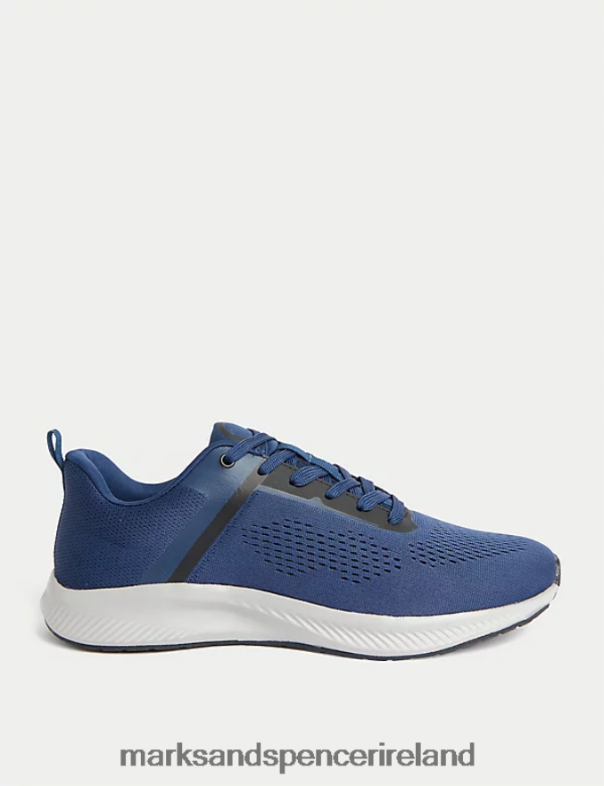 Marks & Spencer Men Light as Air Trainers Navy Footwear 2VJ8DF6432