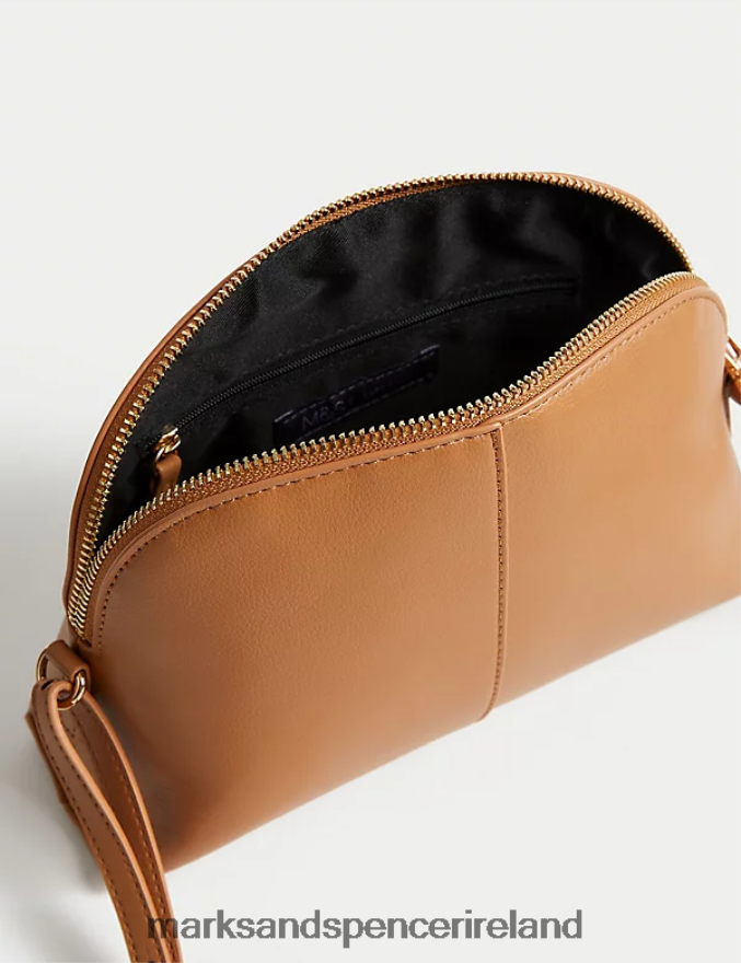 Marks & Spencer Women Faux Leather Cross Body Bag Latte Accessories 2VJ8DF1154