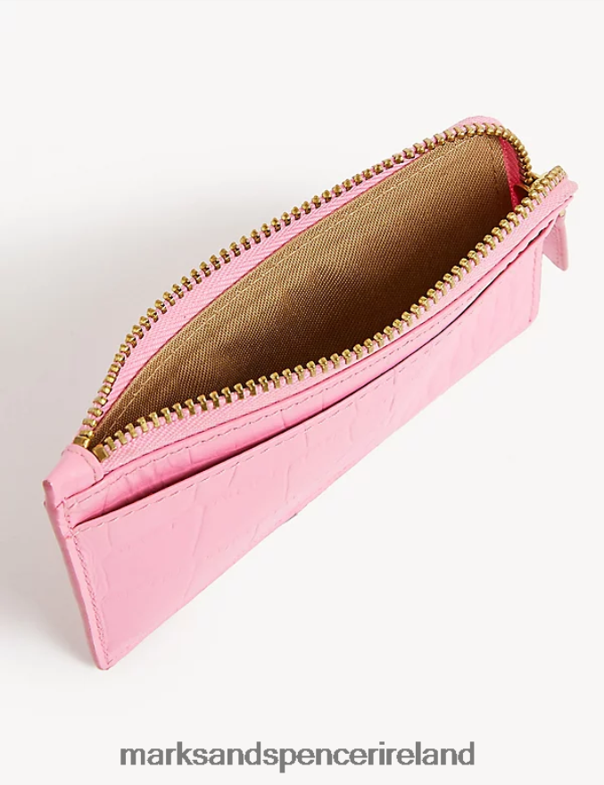 Marks & Spencer Women Leather Coin Purse Petal Pink Accessories 2VJ8DF3245