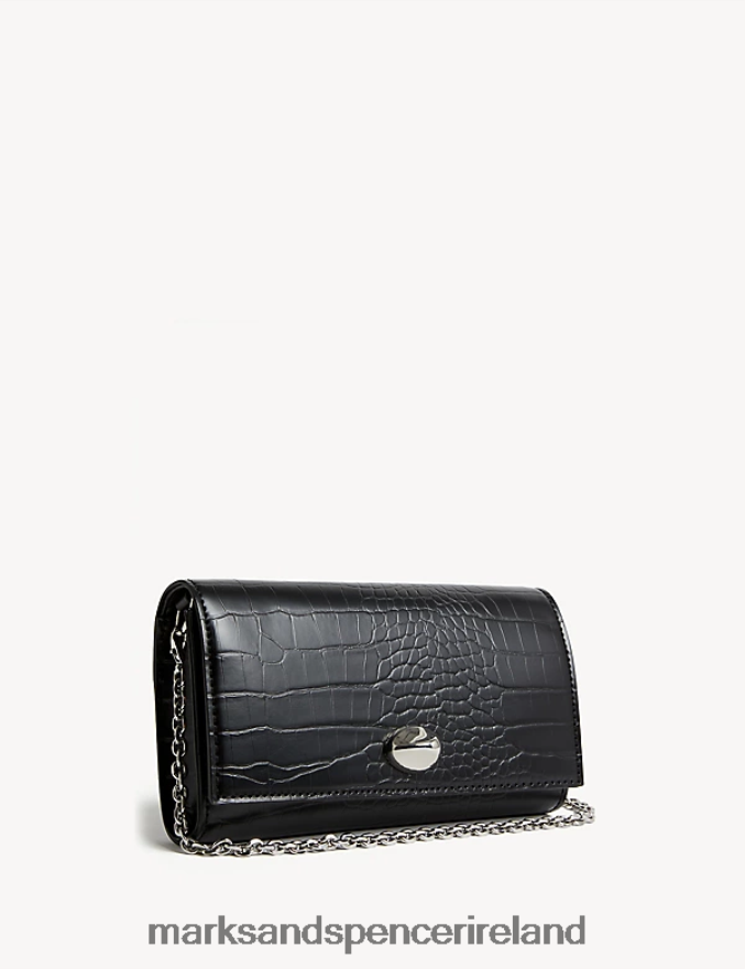 Marks & Spencer Women Foldover Clutch Black Accessories 2VJ8DF2718
