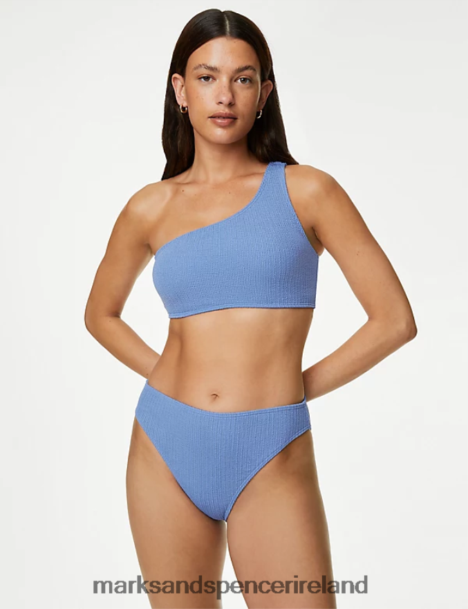 Marks & Spencer Women Textured One Shoulder Bikini Top Lupin Clothing 2VJ8DF2088