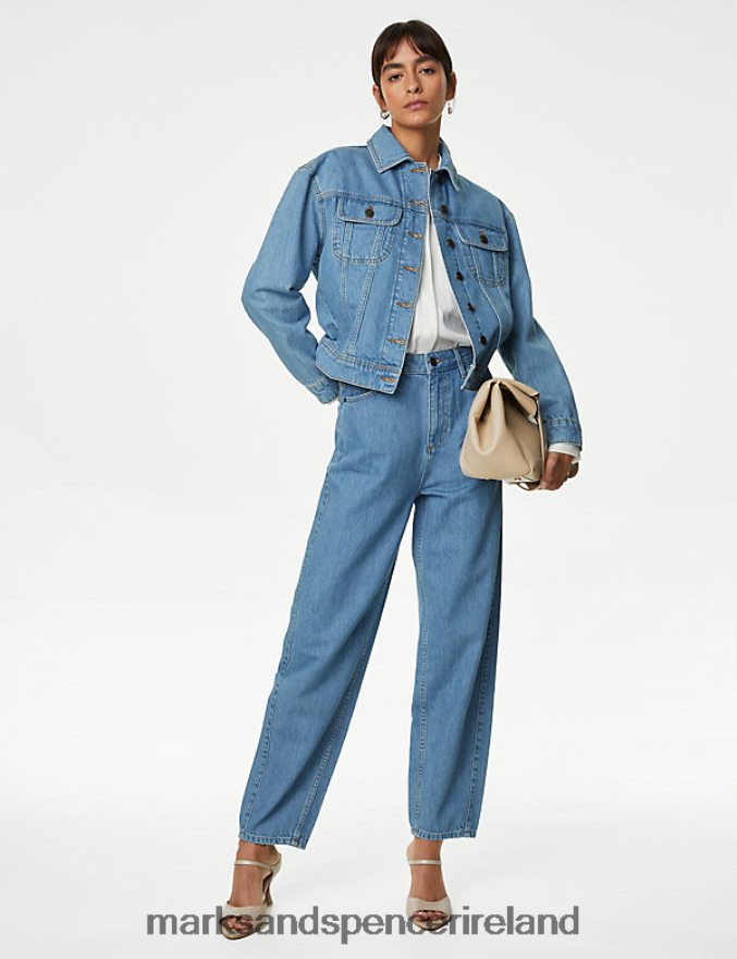 Marks & Spencer Women Denim Jacket Chambray Clothing 2VJ8DF1191