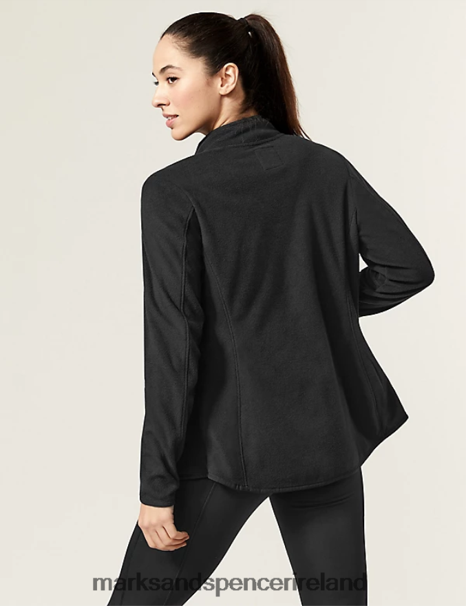 Marks & Spencer Women Funnel Neck Fleece Black Clothing 2VJ8DF2252