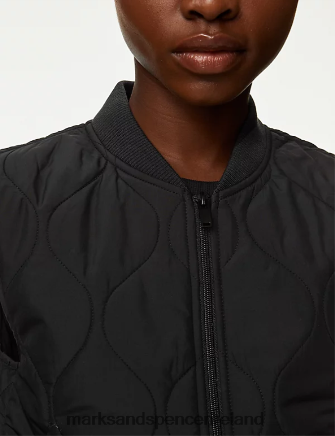 Marks & Spencer Women Recycled Thermowarmth Lightweight Quilted Gilet Black Clothing 2VJ8DF2022