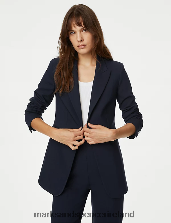 Marks & Spencer Women Tailored Blazer Dark Navy Clothing 2VJ8DF543